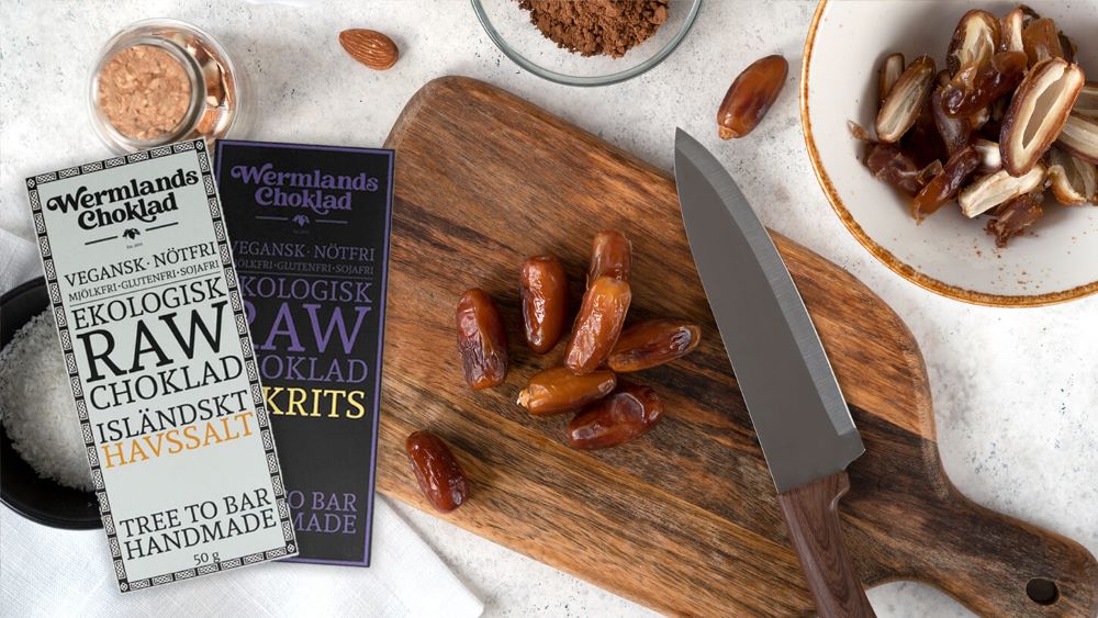 Herlig daddelbark med sjokolade, fra Helene Ragnhild.