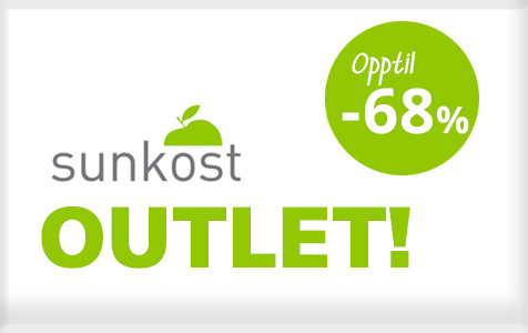 Sunkost Outlet med opptil -59% rabattt på en rekke bestselgende varer!