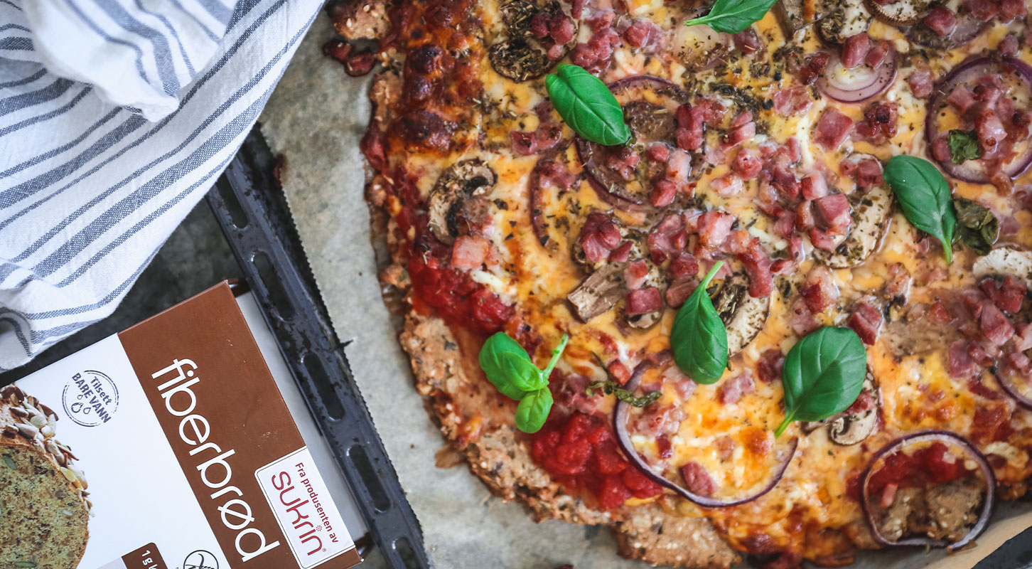 Fiberrik familiepizza | Middagsoppskrift med Desirée Andersen fra Sunkost